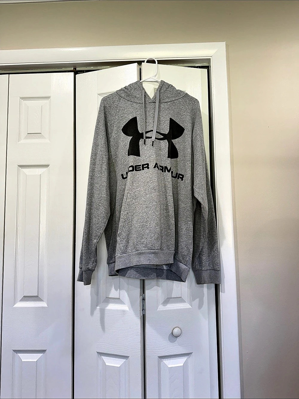 Under Armour Men's Armour Fleece Big Logo Hoodie Gray
